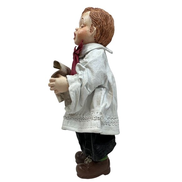 Kurt Adler Santas World Vintage Fabric Mache Choir Boy Christmas Decor in Box 7" - Picture 8 of 14